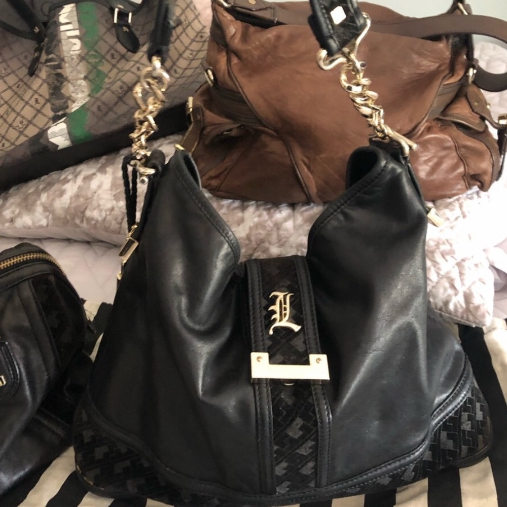 LAMB Black Shoulder Bag